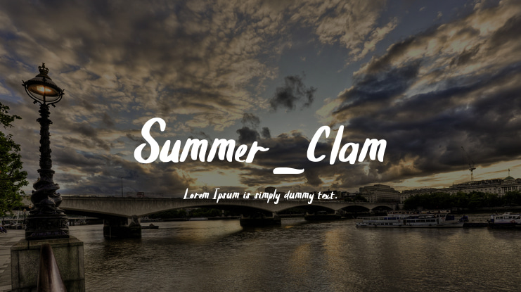 Summer_Clam Font
