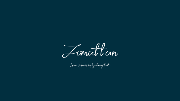 Zumattan Font