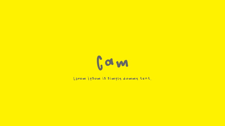 Cam Font