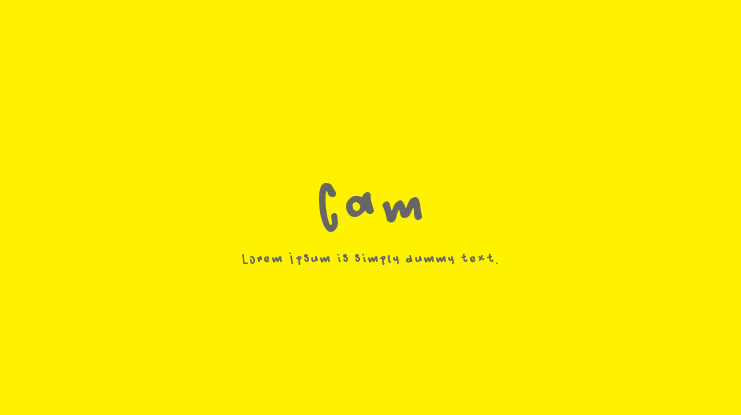 Cam Font