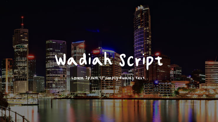 Wadiah Script Font