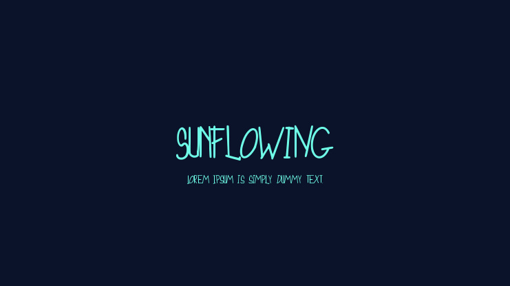 SunFloWiNG Font