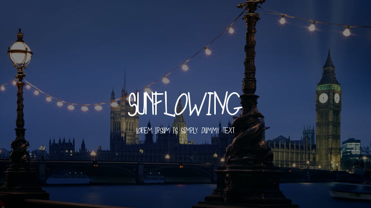 SunFloWiNG Font