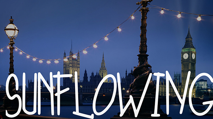 SunFloWiNG Font