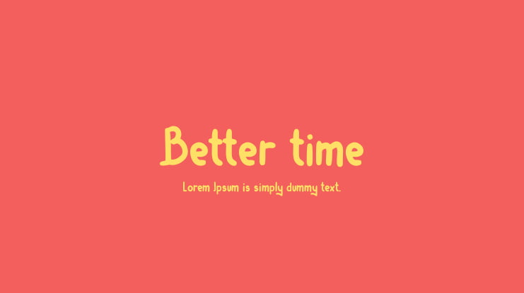 Better time Font