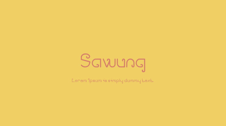 Sawung Font