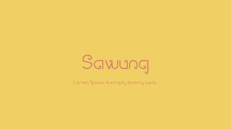 Sawung Font