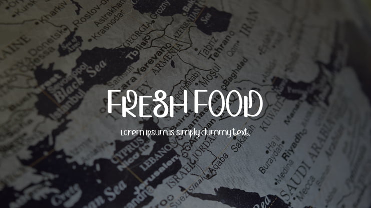 FRESH FOOD Font