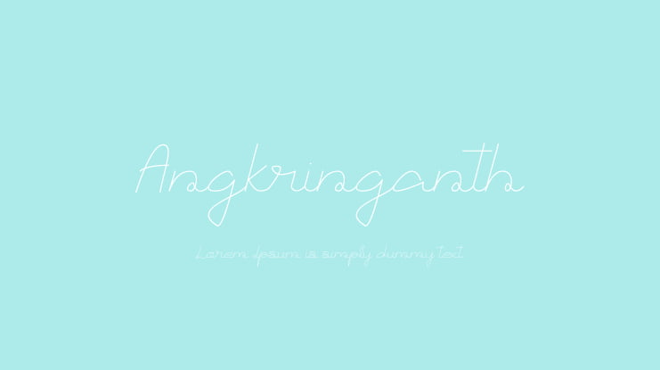 Angkringanth Font