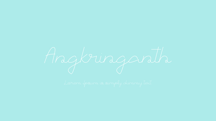 Angkringanth Font