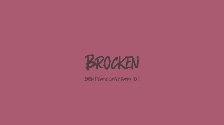 Brocken Font