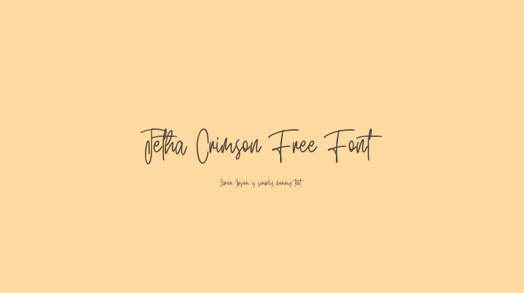 Jetha Crimson Free Font