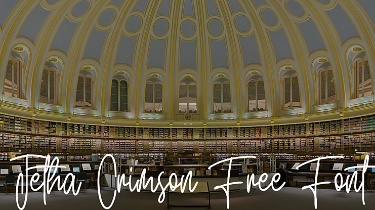 Jetha Crimson Free Font