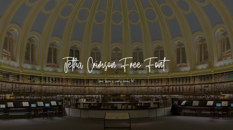 Jetha Crimson Free Font