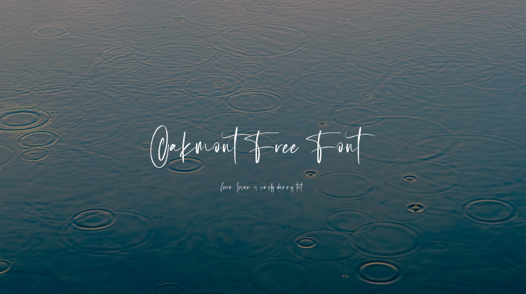 Oakmont Free Font