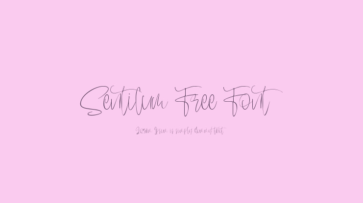 Sentilum Free Font