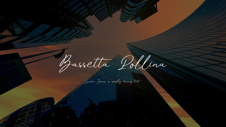 Bassetta Pollina Font