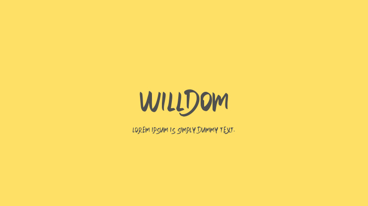 WILLDOM Font
