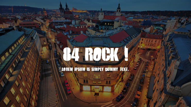 84 Rock ! Font