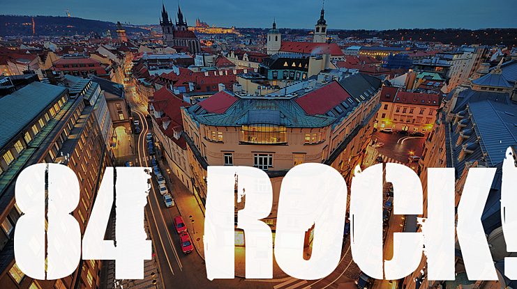 84 Rock ! Font