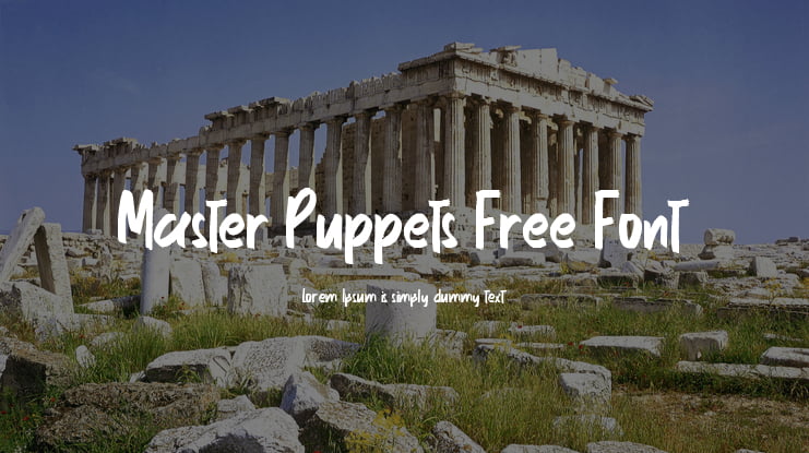 Master Puppets Free Font