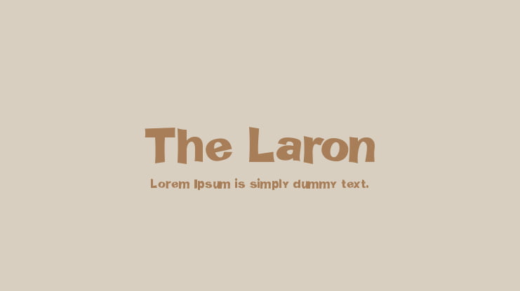 The Laron Font