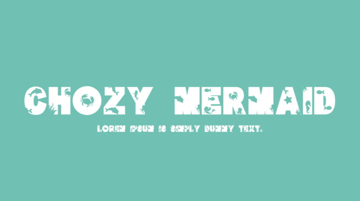 Chozy mermaid Font