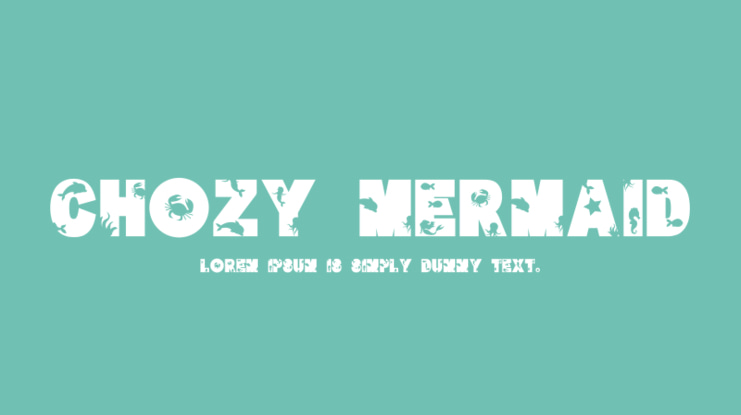 Chozy mermaid Font