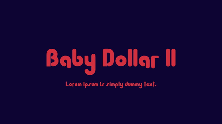 Baby Dollar ll Font
