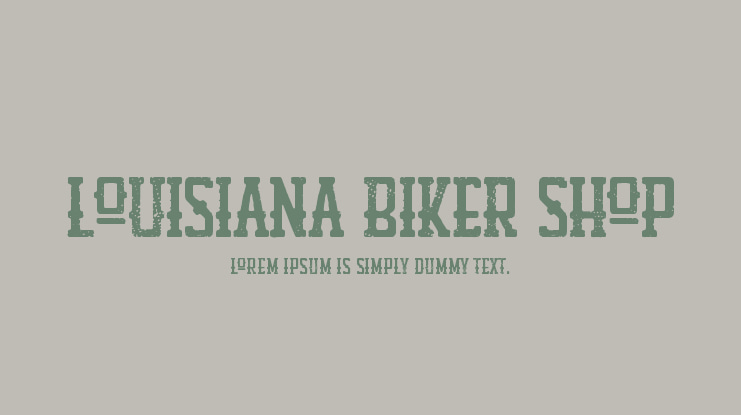 Louisiana Biker Shop Font