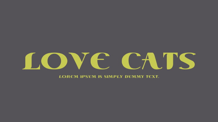 Love Cats Font Family