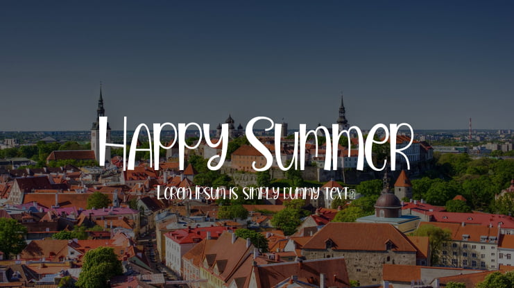 Happy Summer Font