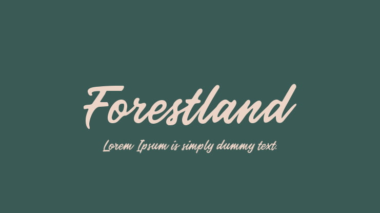 Forestland Font