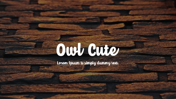 Owl Cute Font