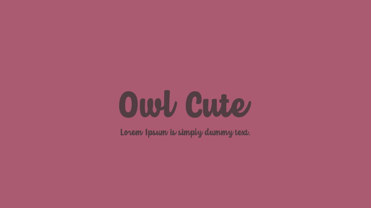 Owl Cute Font