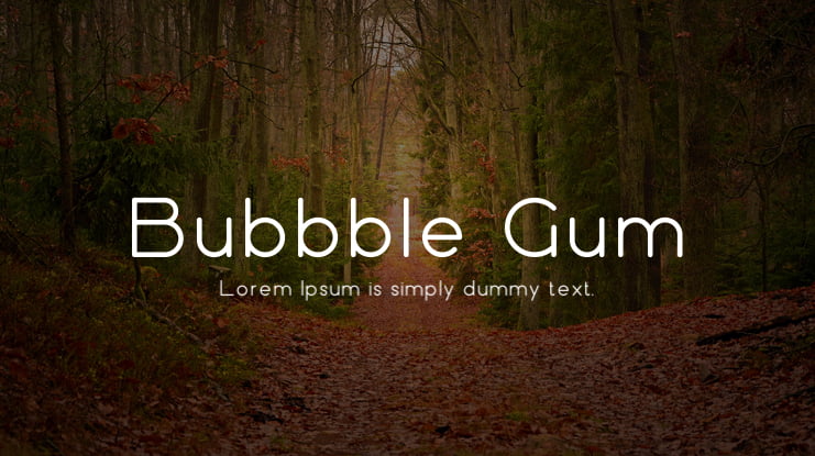 Bubbble Gum Font Family