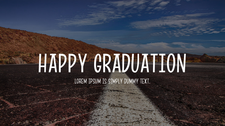 Happy Graduation Font Family