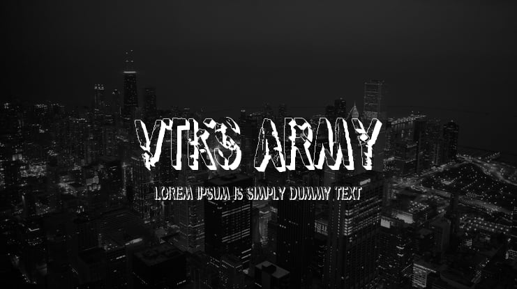 VTKS Army Font Family