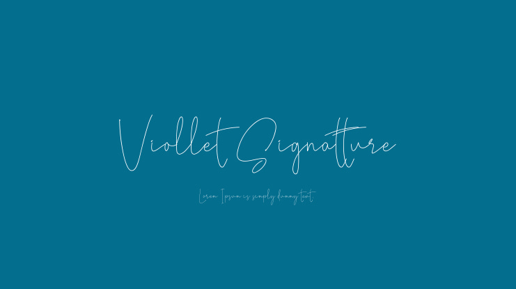 Viollet Signatture Font