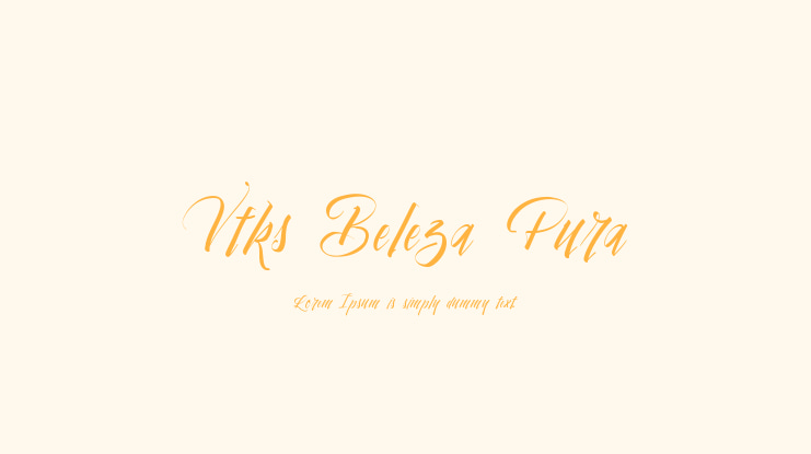 Vtks Beleza Pura Font
