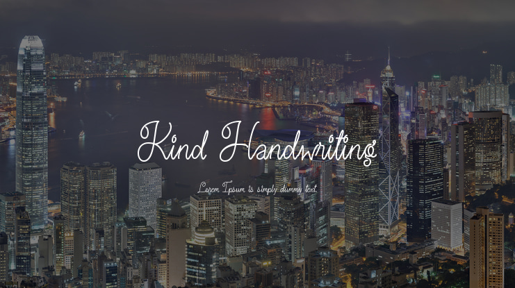 Kind Handwriting Font Family