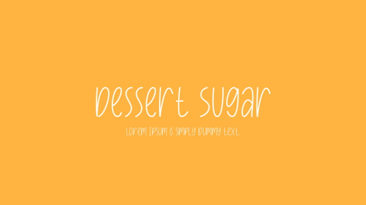 Dessert Sugar Font Family