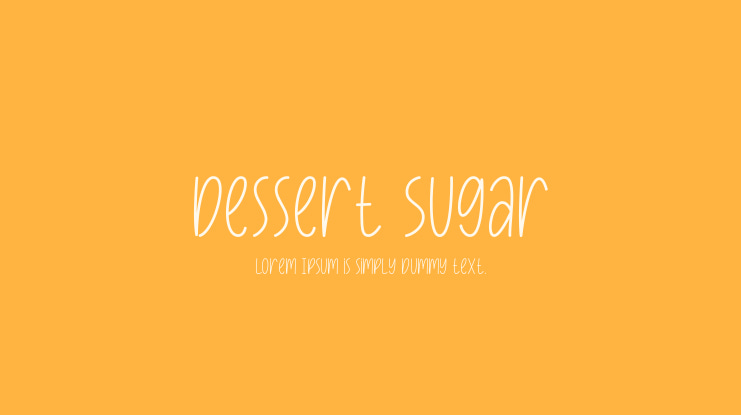 Dessert Sugar Font Family