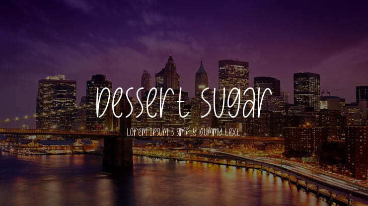 Dessert Sugar Font Family
