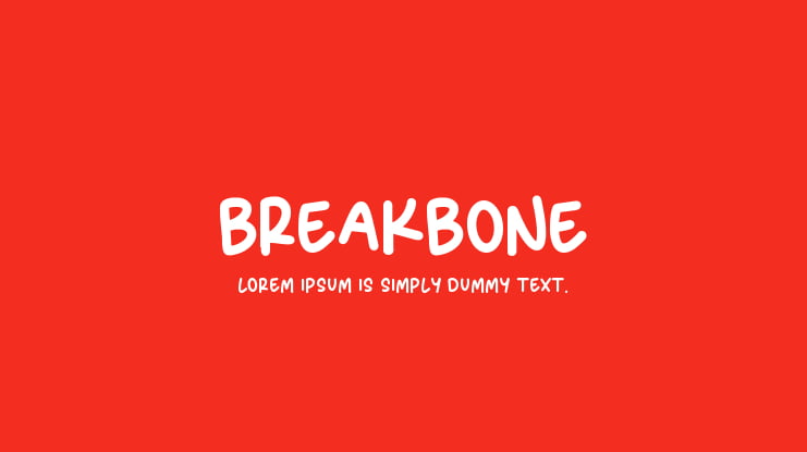 BREAKBONE Font