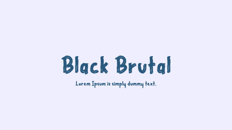 Black Brutal Font