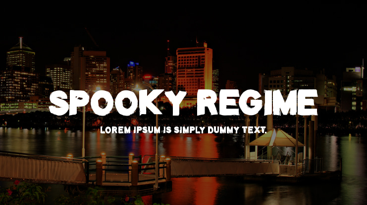 Spooky Regime Font