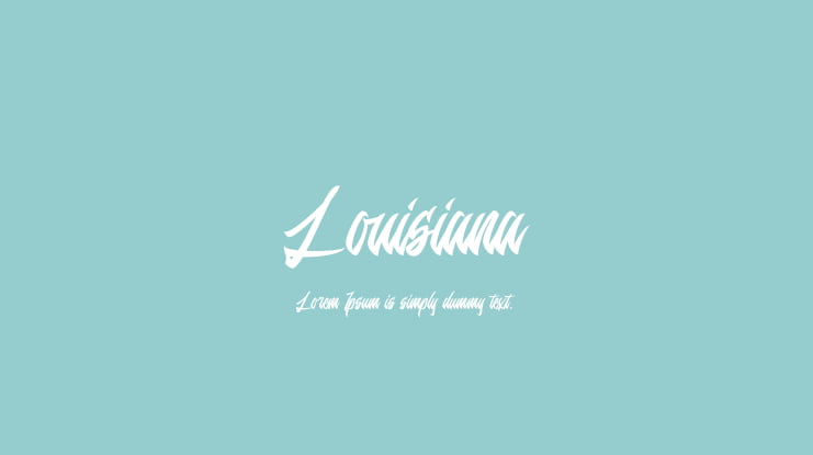 Louisiana Font Family