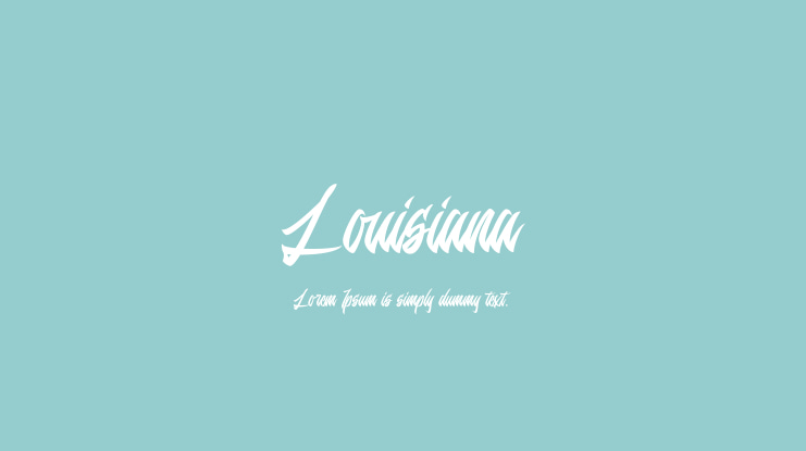 Louisiana Font Family