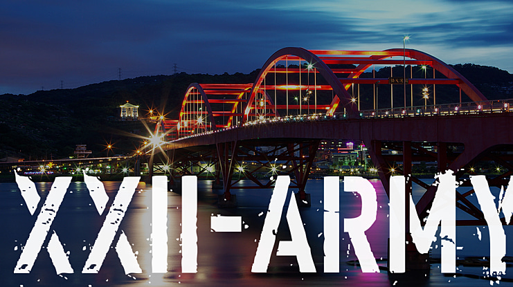XXII Army Font Family